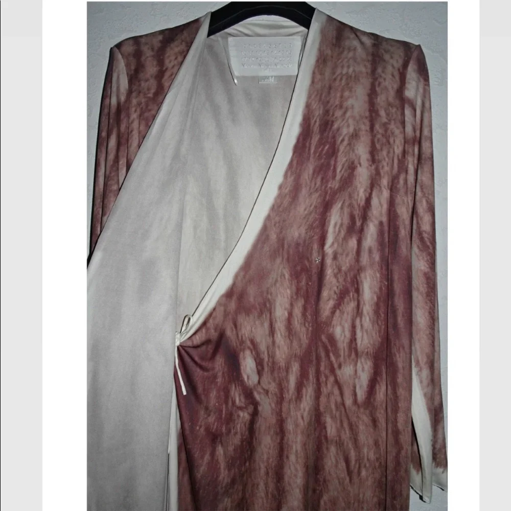 Maison Martin Margiela For H&M Dress 100% Silk Kimono Wrap Dress - Picture 5 of 5